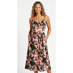 PAT PAT  Women's Sundress Medium Floral Polyester Cotton Spandex Summer